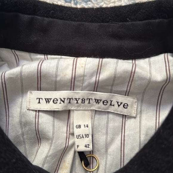 Twenty8Twelve snap Victorian style pleated, long sleeve lined blazer jacket 10 - Picture 4 of 8